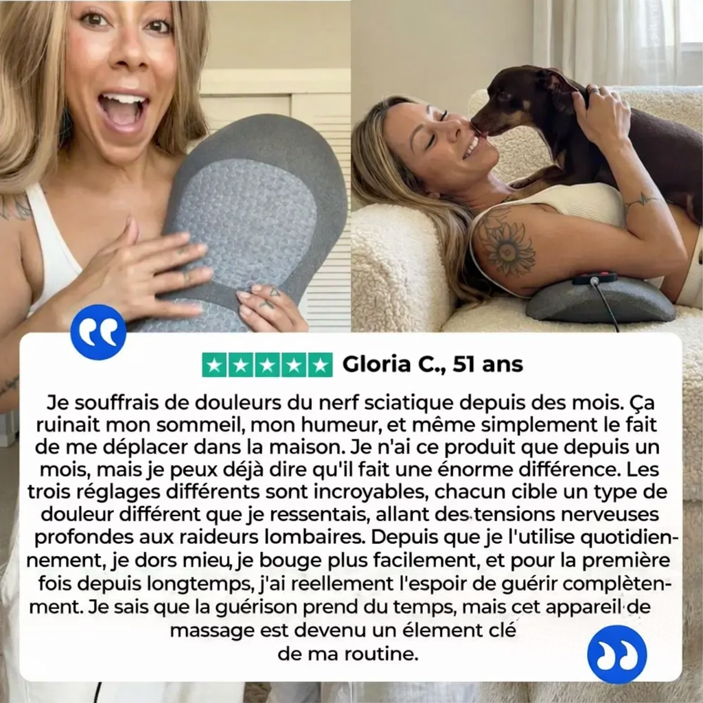Lombarix™ | votre masseur intelligent pour le dos et la sciatique