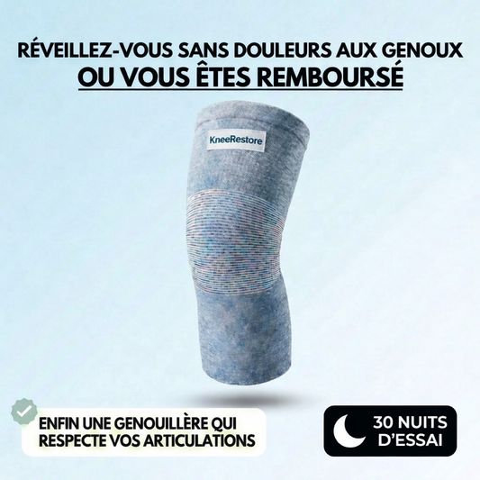 KneeRestore™ — Redonnez à vos genoux le confort, la stabilité et la mobilité qu’ils méritent.
