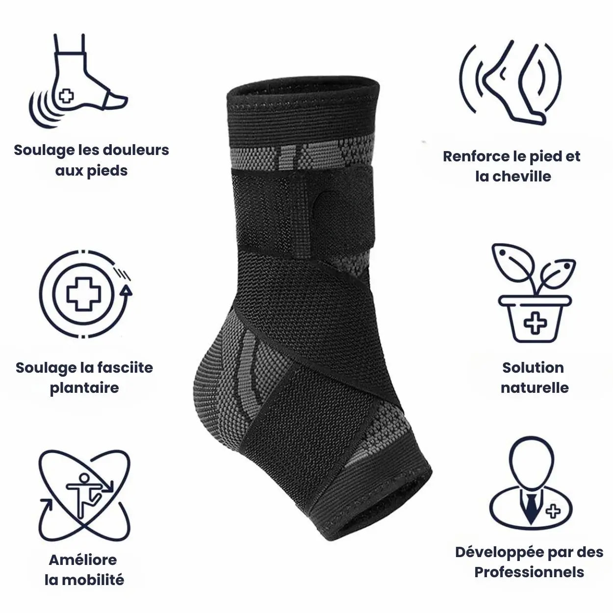 CheviCompress™ – Bandage de soutien et de compression de la cheville