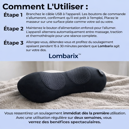 Lombarix™ | votre masseur intelligent pour le dos et la sciatique