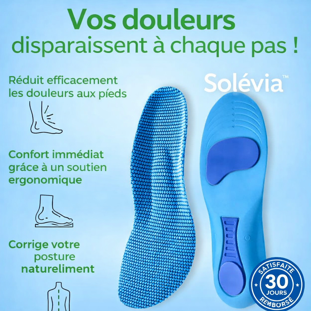 Solévia™ – Semelles Orthopédiques Anti-Douleur