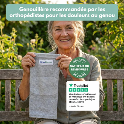 KneeRestore™ — Redonnez à vos genoux le confort, la stabilité et la mobilité qu’ils méritent.