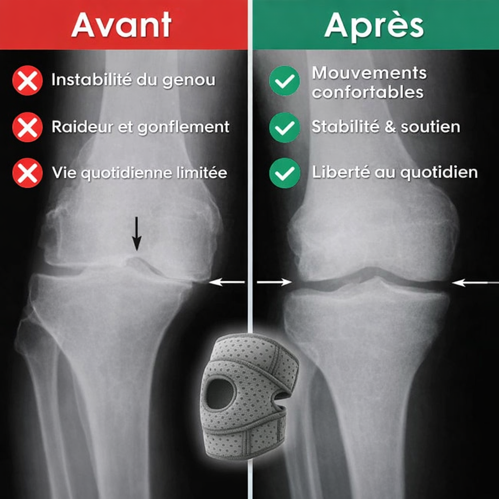 KneeFlex Pro™ Soutien orthopédique avancé pour soulager durablement les douleurs du genou