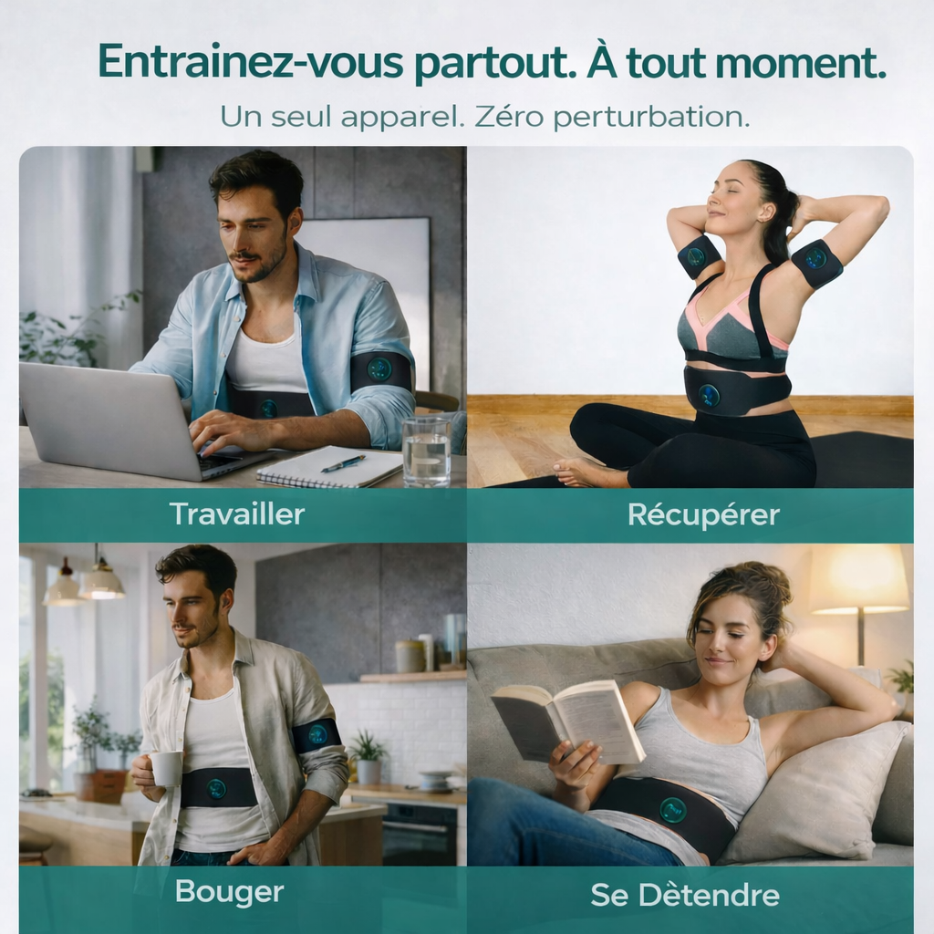 AbdoStim Pro™ Obtenez un ventre ferme sans effort