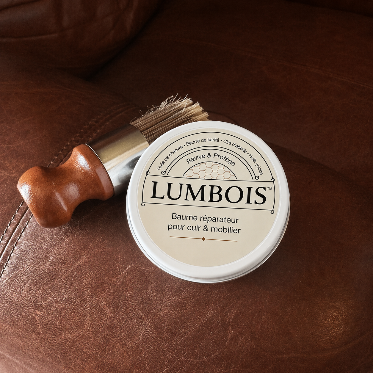 LUMBOIS™ — Baume Réparateur Bois & Cuir