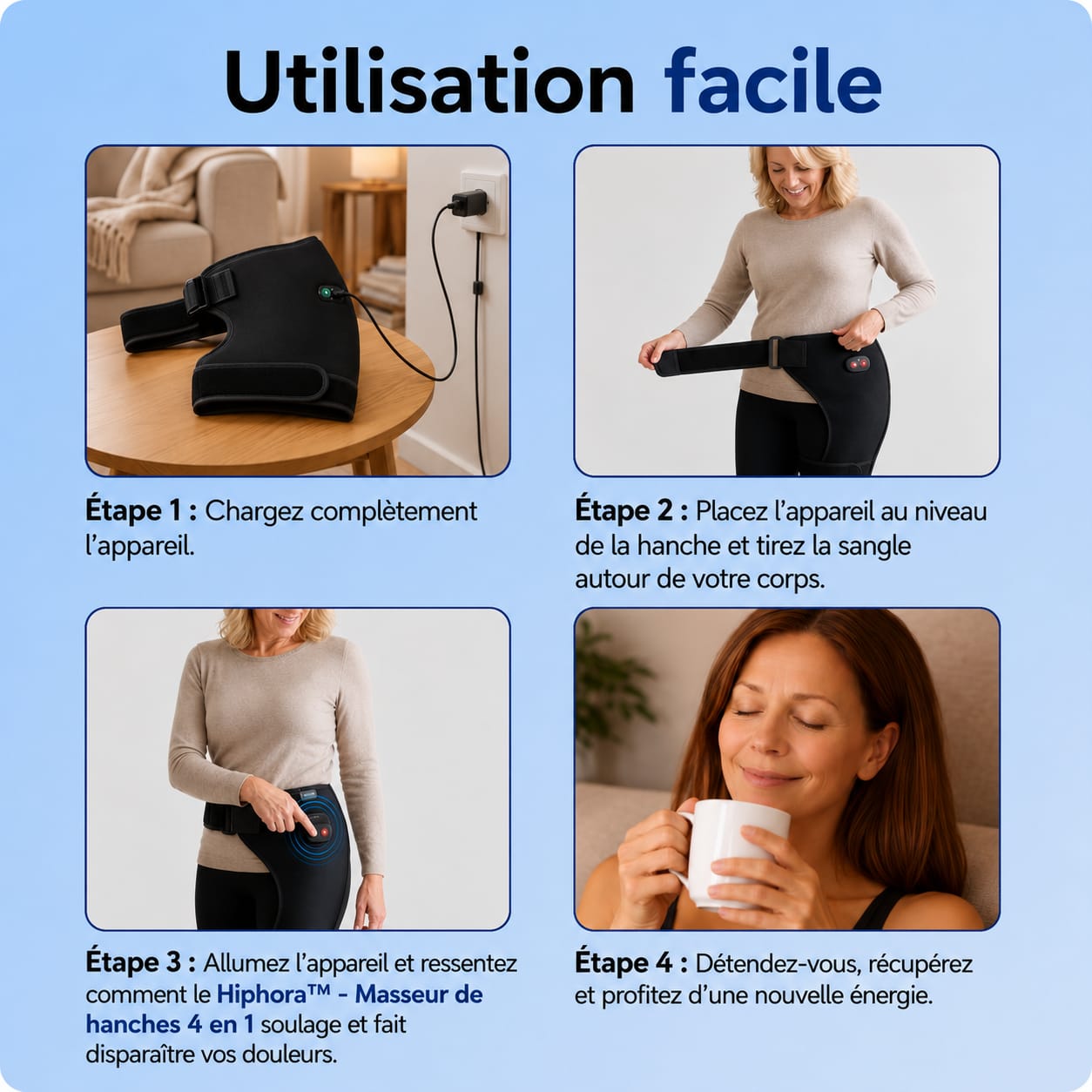 Hiphora™ - Masseur de hanches 4 en 1