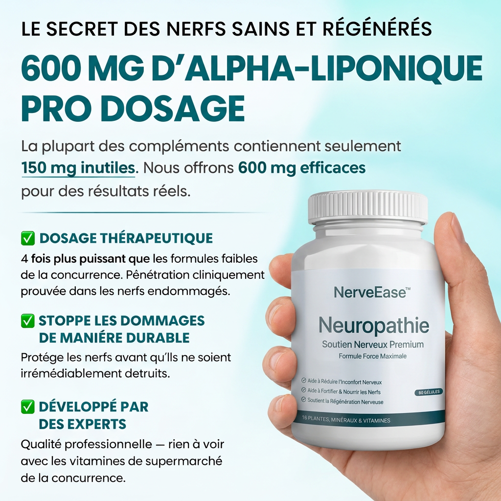 NerveEase™ : Remarchez sans peur Rejardinez sans douleur Redormez sans réveils