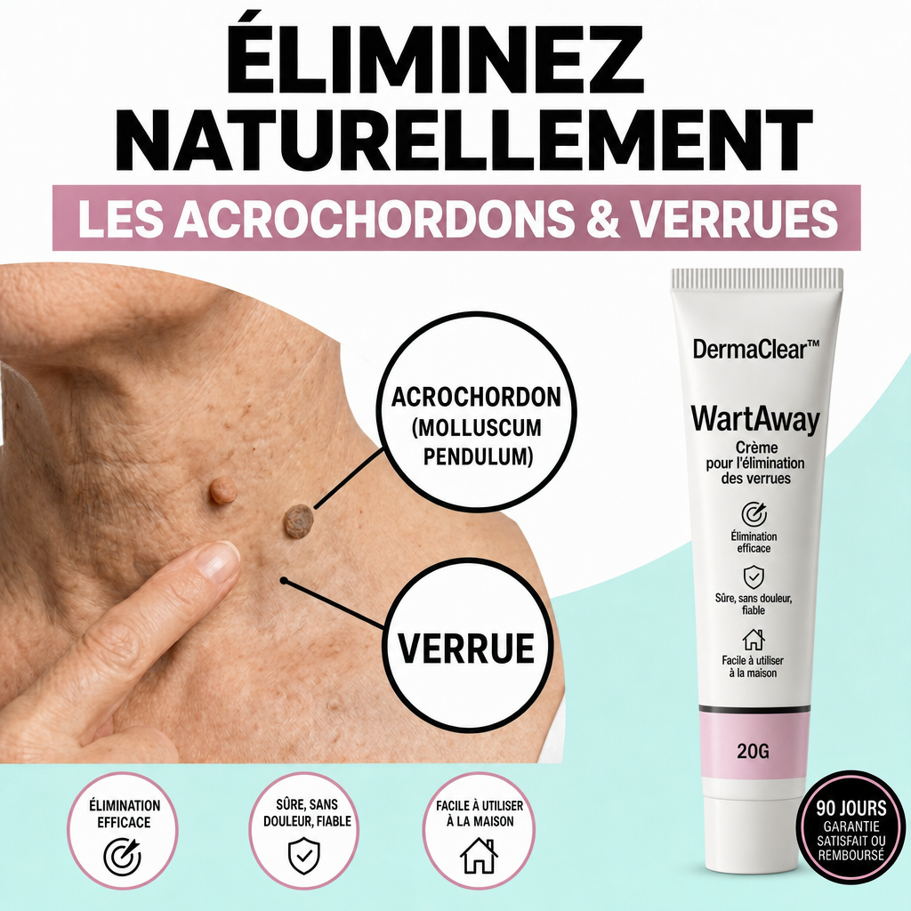 Crème anti-verrues et Acrochordons DermaClear™