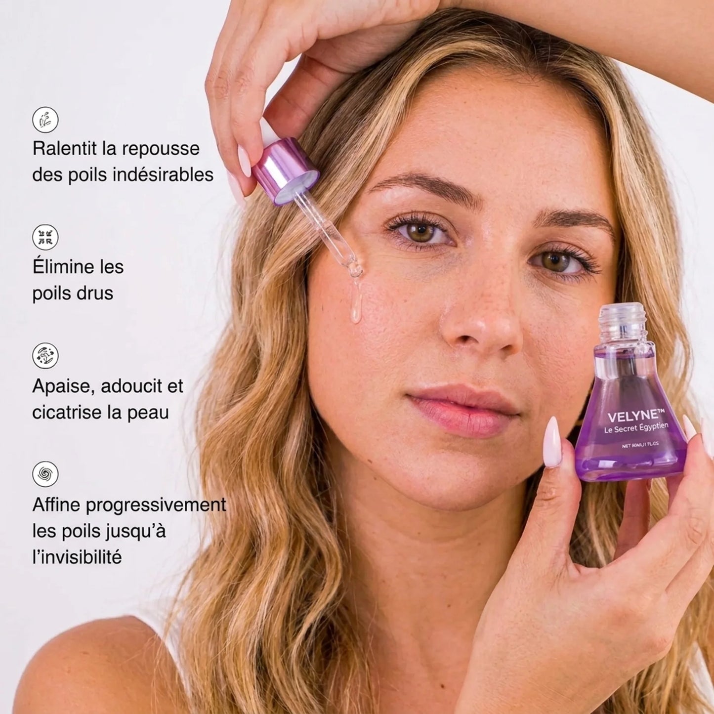 VELYNE™ — Sérum Végétal Égyptien Anti-Repousse