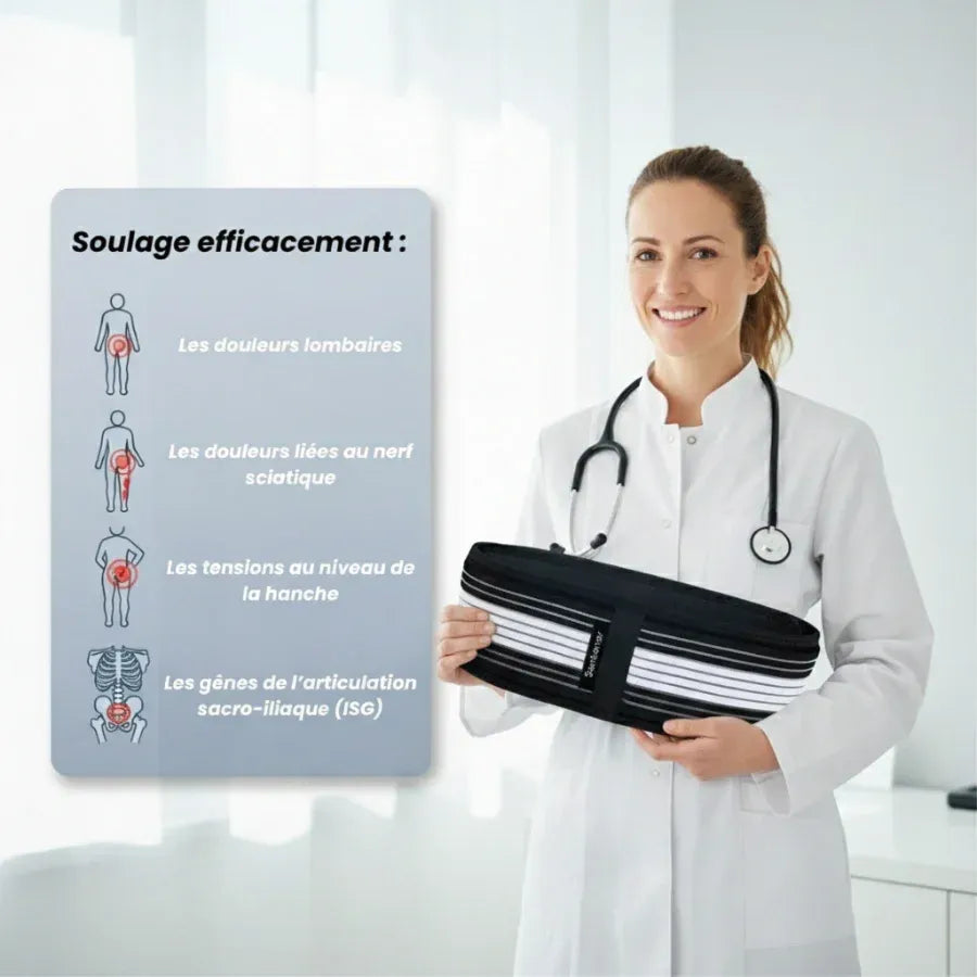 Ceinture Orthopédique | Élimine 95 % des douleurs lombaires en seulement 48 heures