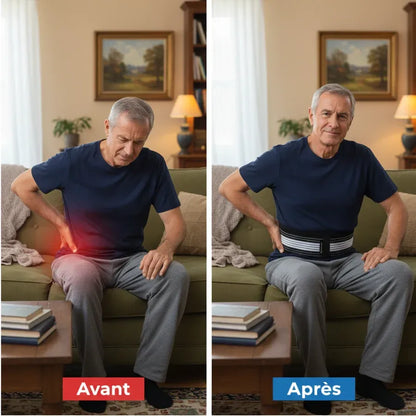 Ceinture Orthopédique | Élimine 95 % des douleurs lombaires en seulement 48 heures