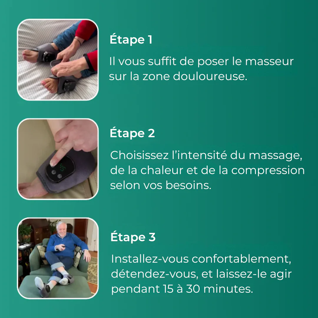 ThermoMasseur™ Dites Adieu à la neuropathie et aux Douleurs Insupportables